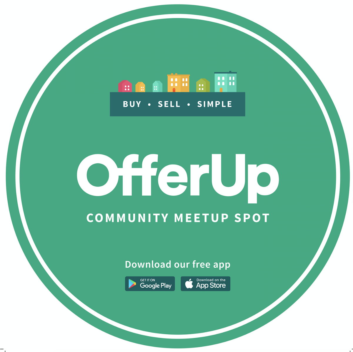 offerup meetup spot community sign resource